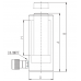 Одноступенчатый гидравлический домкрат RC05-127