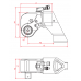 Торцевой гидравлический гайковёрт для тяжёлых условий 8MXTD-MS (1047–10475 Н·м)