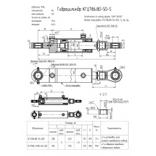 Гидроцилиндр КГЦ786-01.80-50-250