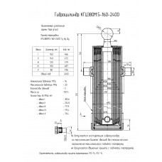 Гидроцилиндр КГЦ380М.5-160-2400