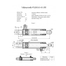 Гидроцилиндр КГЦ265.63-40-200