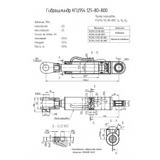 Гидроцилиндр КГЦ954.125-80-800