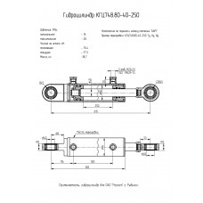 Гидроцилиндр КГЦ748.80-40-250