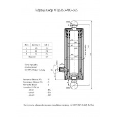 Гидроцилиндр КГЦ636.3-100-665