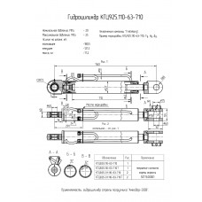 Гидроцилиндр КГЦ925.110-63-710