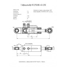 Гидроцилиндр КГЦ750.80-40-250