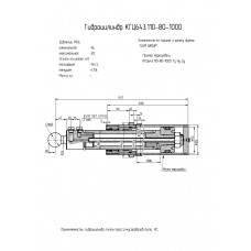 Гидроцилиндр КГЦ643.110-80-1000