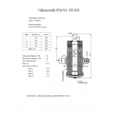 Гидроцилиндр КГЦ413.4-120-820