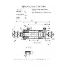 Гидроцилиндр КГЦ470.125-63-800