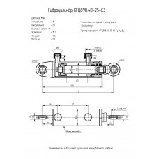 Гидроцилиндр КГЦ898.40-25-63