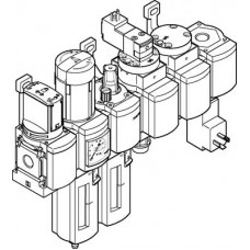 Блок подготовки воздуха, комбинация Festo MSB4N-1/4:C3J1M1D1A1F3-WP