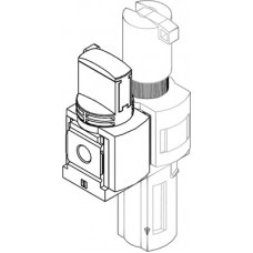 Блок подготовки воздуха, комбинация Festo MSB6-1/2:C3:J120-WP