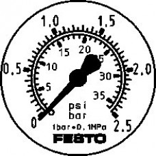 Фланцевый манометр Festo FMA-50-2,5-1/4-EN