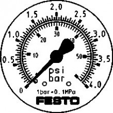 Прецизионный фланцевый манометр Festo FMAP-63-4-1/4-EN
