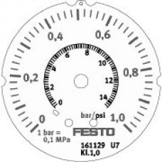 Прецизионный фланцевый манометр Festo FMAP-63-1-1/4-EN
