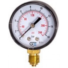 Индикатор давления радиальный латунный резьбовой GENEBRE 3820-002 PN2