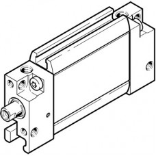 Плоский цилиндр Festo DZF-1/2"-1/2"-P-A