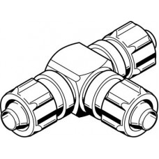 Тройник ниппельный с накидной гайкой Festo FCK-3-PK-3-N